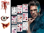 Tatuaje halloween fals realist lavabil temporar deghizare sânge