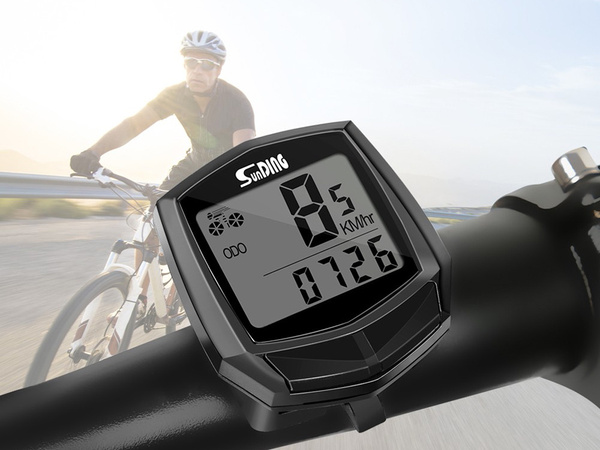 Ūdensizturīgs velosipēdu spidometrs ar lcd