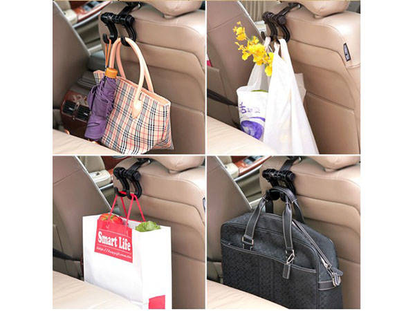 Car seat bag holder