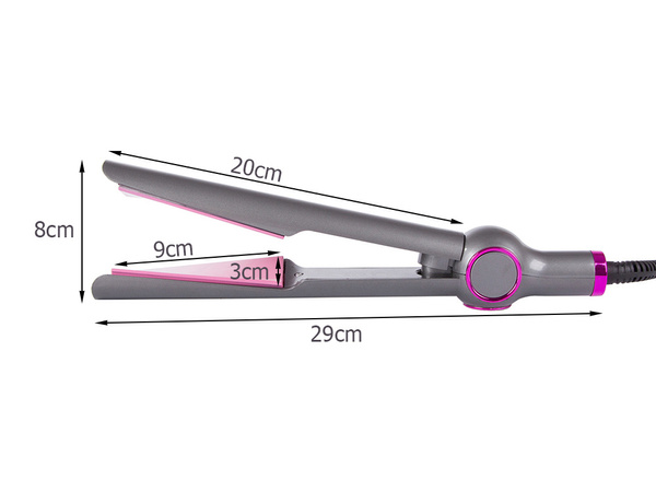 Lisseur cheveux fer a boucler en ceramique 2in1 lcd