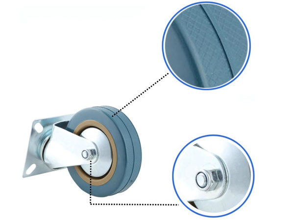 Bútorkölcsön 4 inch gerekes metál bútorszállítóhoz csendes 100mm