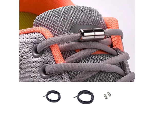 Non-tied shoe laces flexible rubber