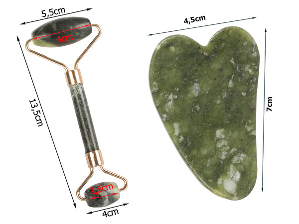 Jade face massager roller roller plate