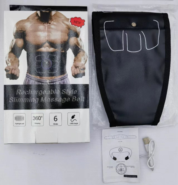 Abdominal muscle electrostimulator ems training belt abdominal massager modes