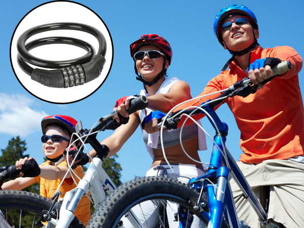 Bezpečnostný zámok na bicykli kód kábla štvormiestnej šifry