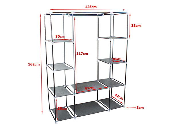 Textile folding wardrobe