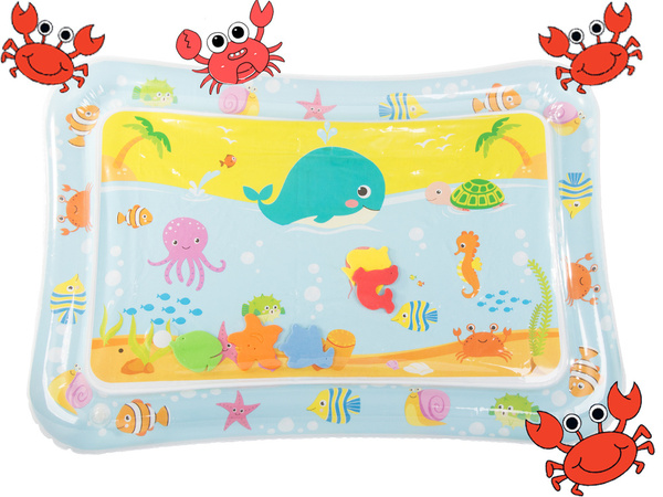 Aufblasbare sensorische wassermatte für kleinkinder zum spielen