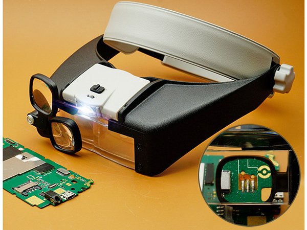 Čelné svetlo 2 led precision glasses 1,5x 17x