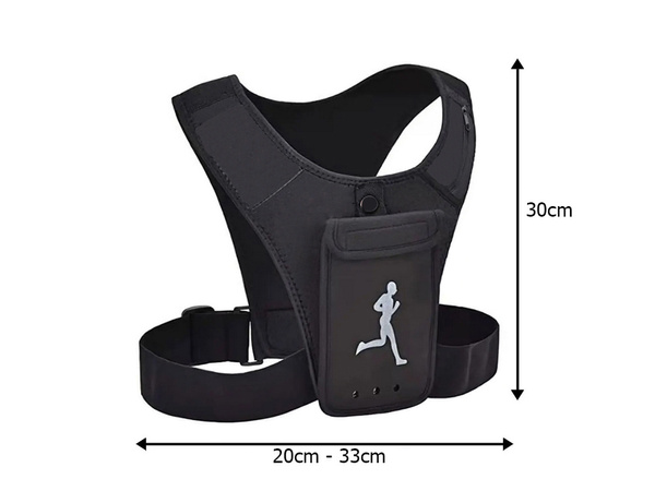 Laufweste mit reflektor sporttasche handyhalter