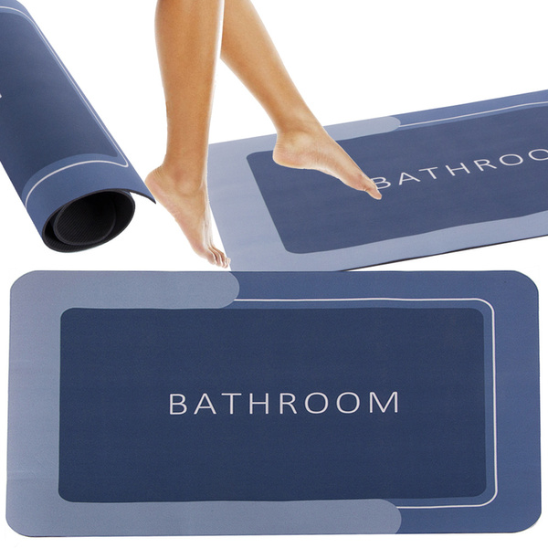 Alfombra de baño de secado rápido absorbente antideslizante wc