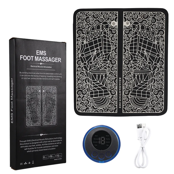 Ems covor pentru picioare electrostimulator masaj muscular