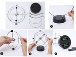 Magnetisches pendel sonnensystem weltraum planet