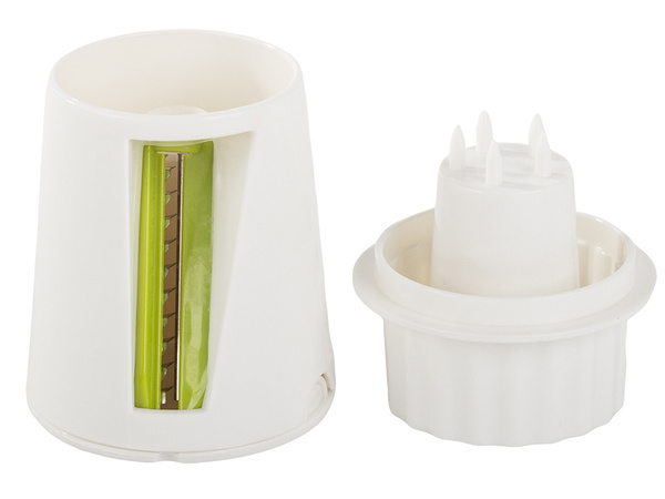 Râpe à légumes 4en1 trancheur déchiqueteur aimant inserts interchangeables poignée