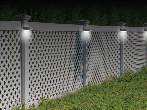 Solar garden led light rgb for stairs terrace fence dusk sensor