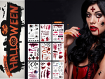 Tatuaje halloween fals realist lavabil temporar deghizare sânge