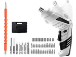 Akumulátorový mini skrutkovač 45 kusov bitov usb puzdro