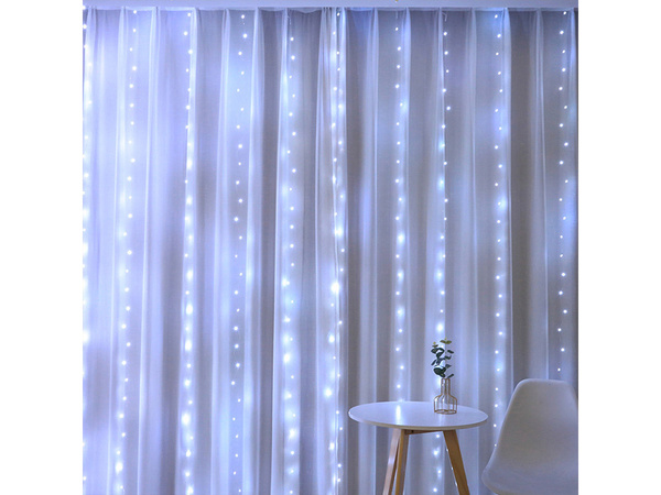 Kurtyna mikro 300 led druciki 3x3 wiszące lampki