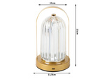 Noapte lampă de masă de cristal condus lanternă atingere