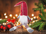 Christmas gnome christmas gnome under christmas tree