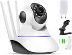 Caméra ip wifi électronique nanny orientable audio intérieur détecteur de mouvement
