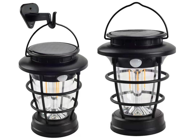 Päikesekampaania latern viinud aia latern usb hämaruse liikumisandur