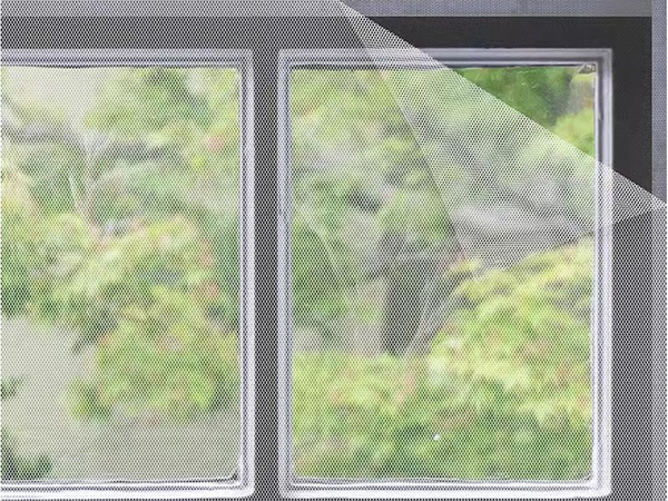 Черная сетка для окон от насекомых 180x150 см