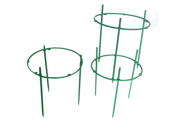 Potted plant support 3 ring hoop round garden