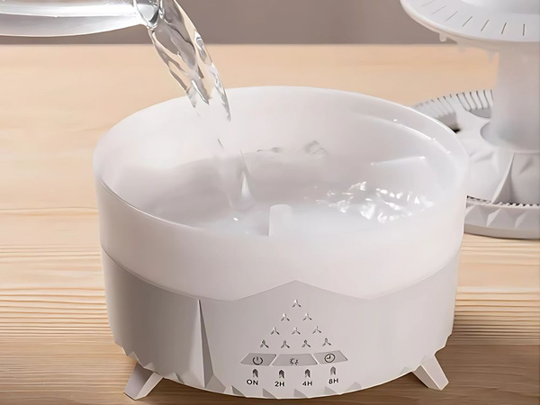 Humidificateur d'air diffuseur de parfum lampe led en forme d'ufo avec telecommande