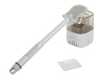 Brosse de toilette en silicone pour la salle de bain avec distributeur de liquide