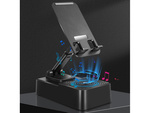 Soporte de teléfono con altavoz bluetooth soporte de tableta para escritorio