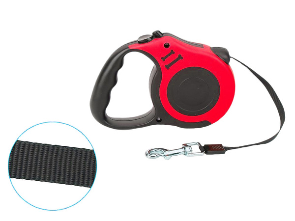 Lanyard automatico para perros bloqueador potente bobina ligera 5m 15kg