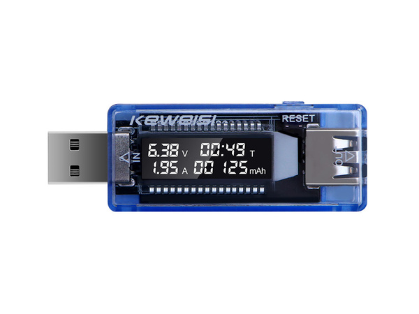 Voltímetro amperímetro usb comprobador de tensión