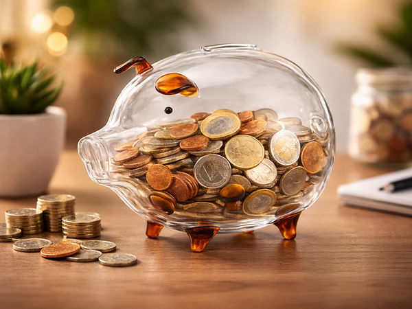 LARGE BROWN PIGGY BANK (36)