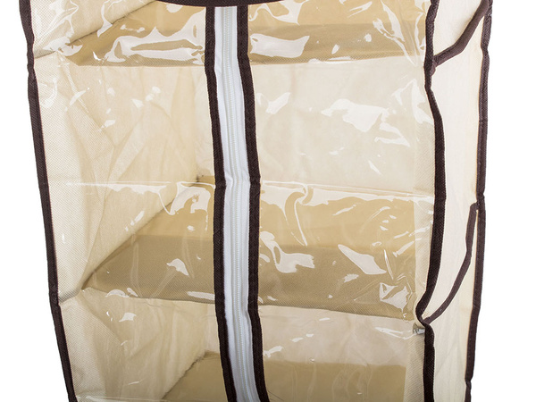 Wardrobe organiser hanging shelf with 6 shelves 120cm