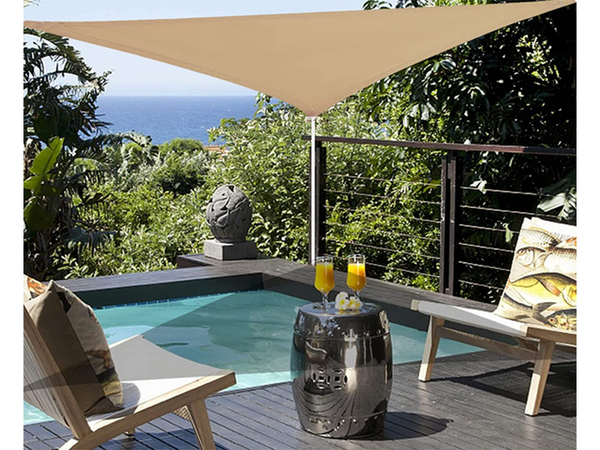 3x3x3m waterproof garden sunshade triangle
