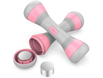 Haltères de fitness réglables 2 x 2 kg set de 2 pièces poids réglable
