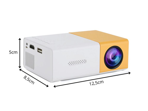 Projektor yg300 verzió 2025 full hd hordozható tv projektor usb hdmi távirányító