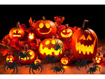 Halloween araña 4 piezas grandes decoración espeluznante
