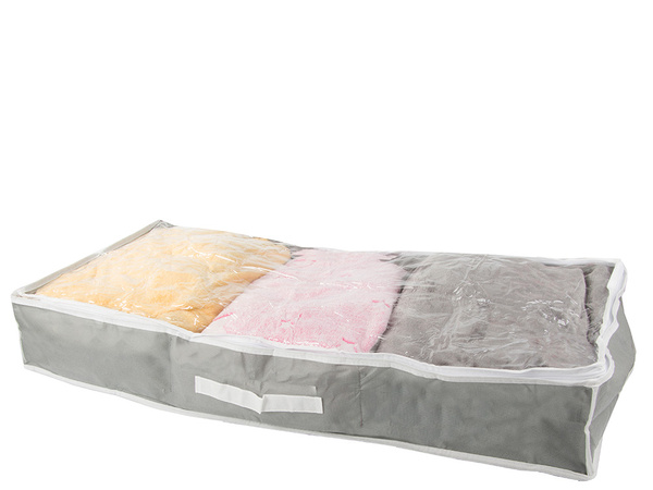 Caja armario organizador cremallera grande para zapatos ropa de cama