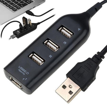 Usb hub 4 portos elosztó usb 2.0 elosztó