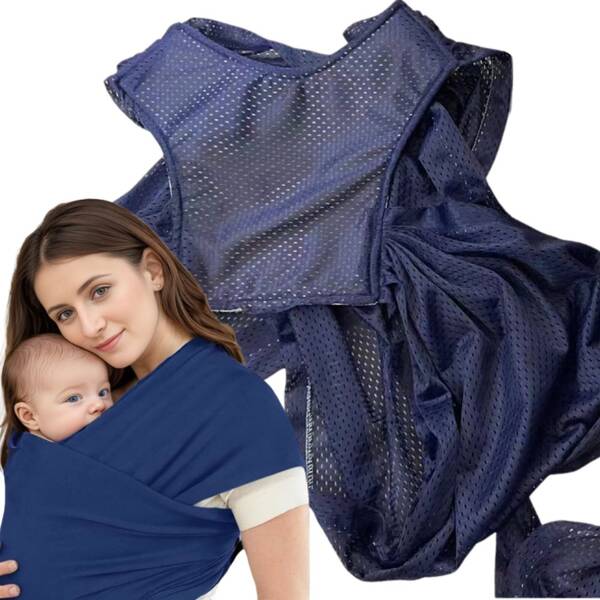 BABY SLING BABA HORDOZÓ LÉGÁTERESZTŐ SZÖVET CSOMÓZOTT