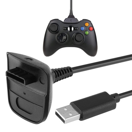 Xbox 360 usb atskaņošanas uzlādes kabelis paliktnim