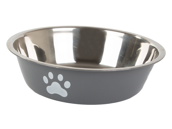 Metālis anti-slipping dog cat food water bowl 150ml