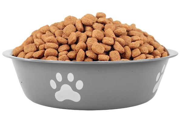 Metālis anti-slipping dog cat food water bowl 150ml