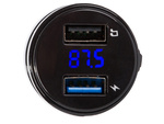 Fm transmitter mp3 bluetooth uzlādzējs 2x usb audio automobila uzlādzējs