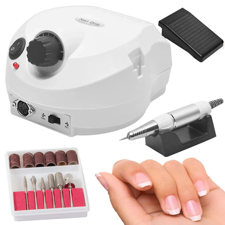 Frezarka do paznokci manicure pedicure + frezy 65w profesjonalna do domu