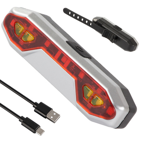 Lampka rowerowa tylna led usb mocna tył do roweru