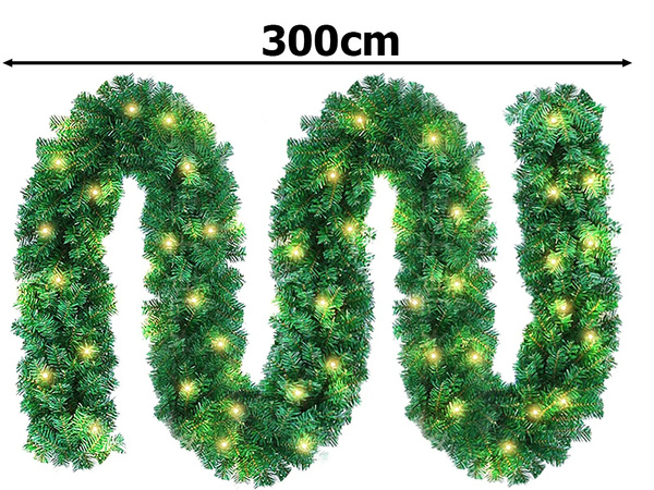 Girlanda choinkowa świąteczna sztuczna 50 led 3m