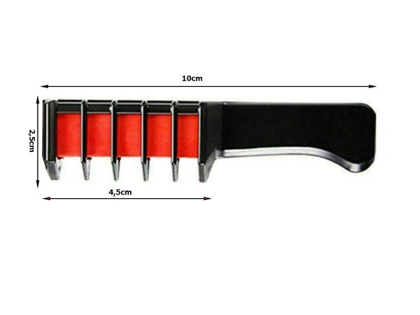 Grzebień kreda do farbowania włosów zmywalny 10szt