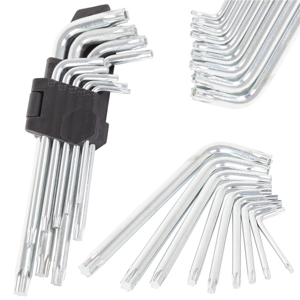 Klucze imbusowe imbusy 1,5-10 9 el zestaw torx